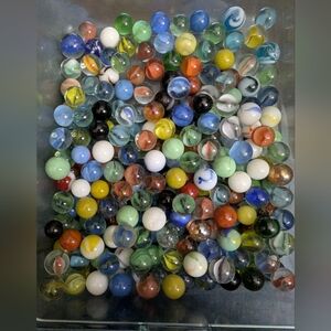 Colorful Glass Marbles Collection